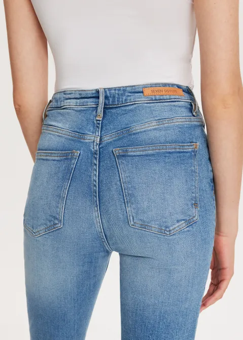 Sue high rise flare blauw (BLW.USM)