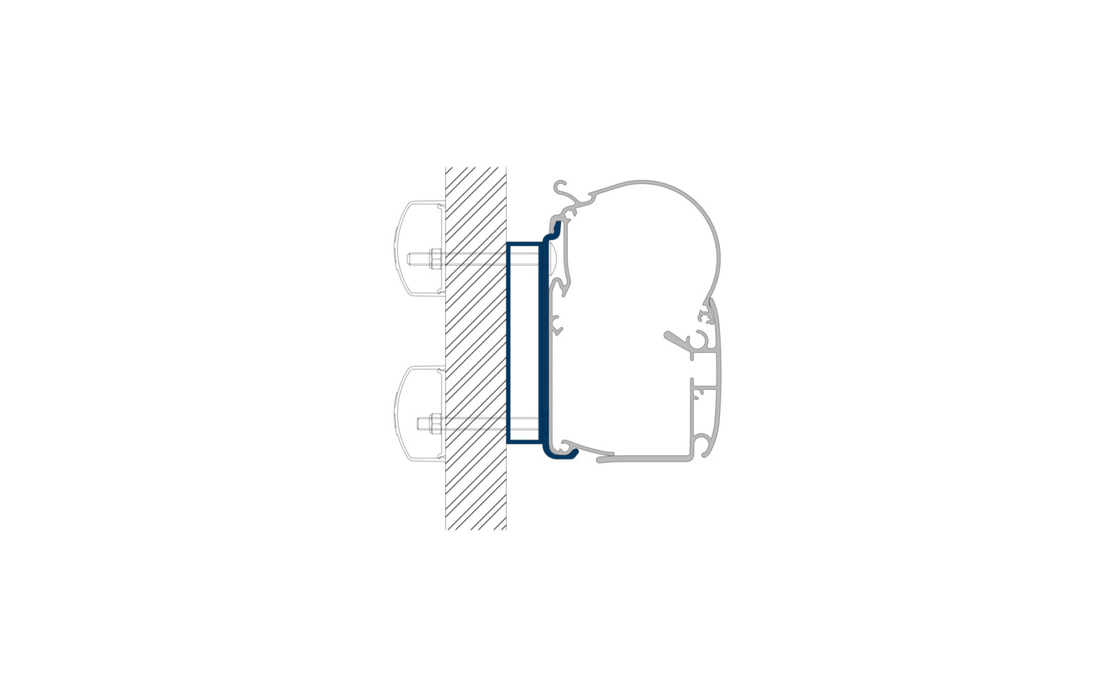 Dometic PW-ADAPT Adapter für Wandmarkisen PW 1100, PW 1500 & PW 3800 3.0m