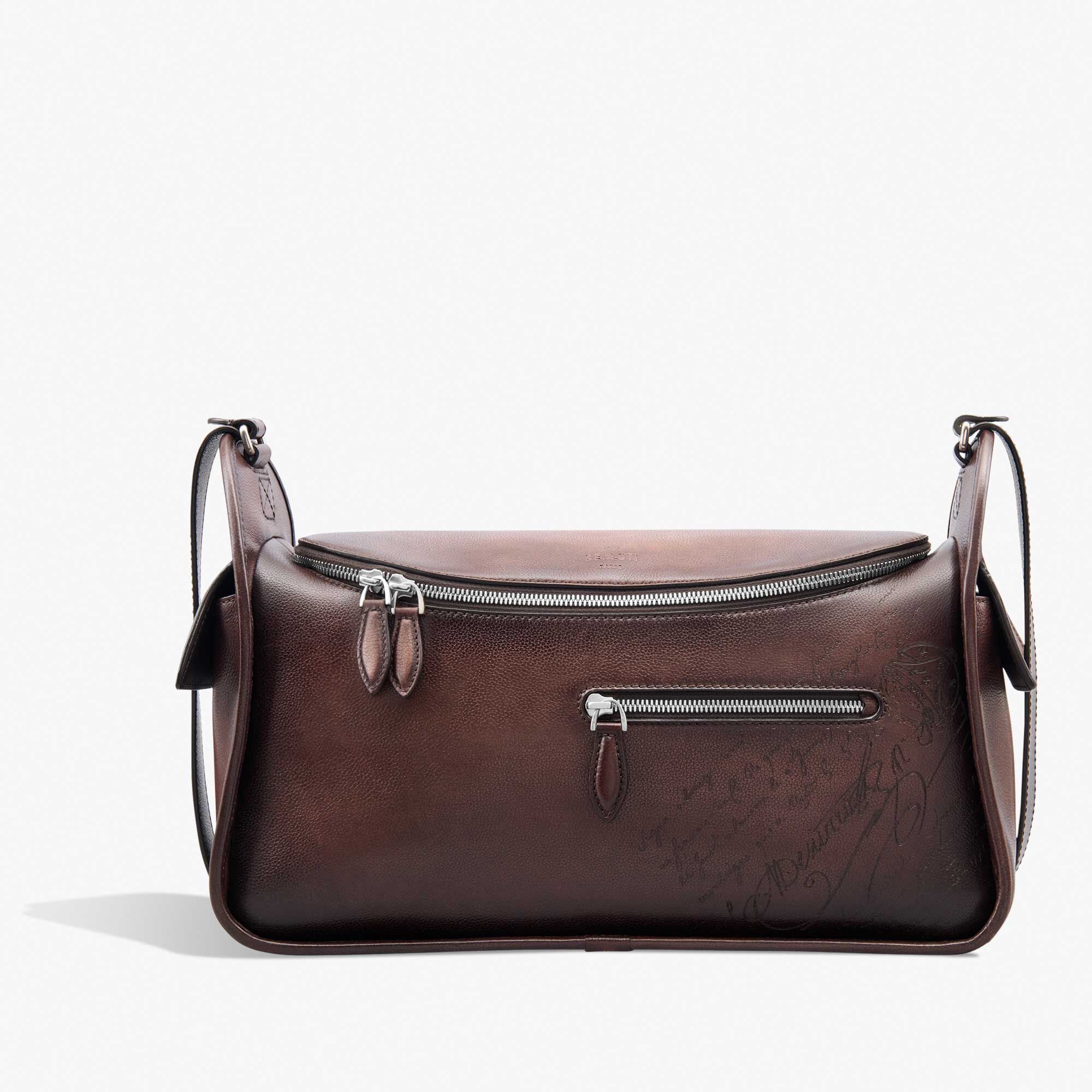 Sac Bandoulière Barrel Bag En Cuir Scritto