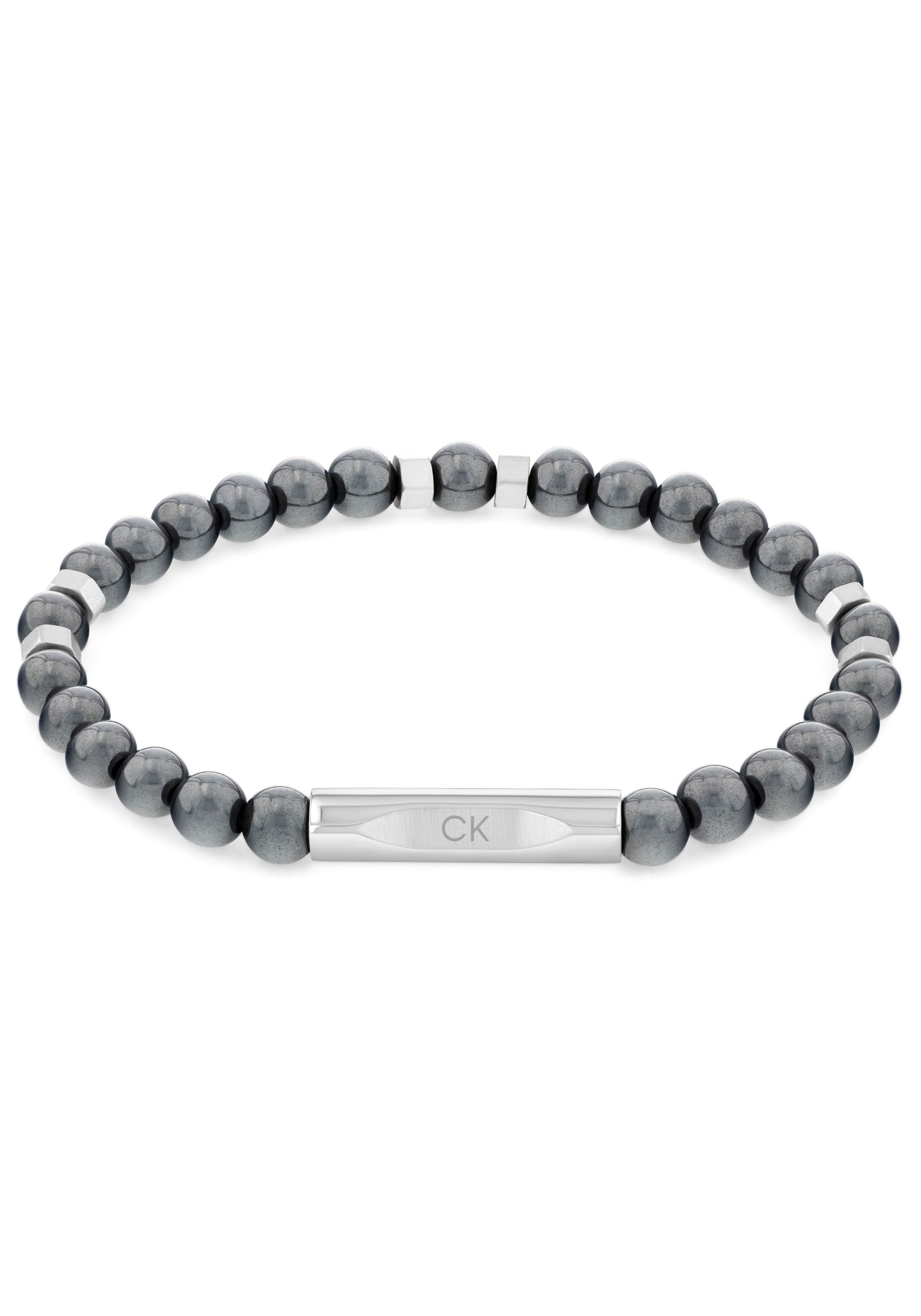 Calvin Klein Armband »Schmuck Edelstahl Armschmuck Steinarmband Zugarmband BEADS« mit Hämatit oder Tigerauge