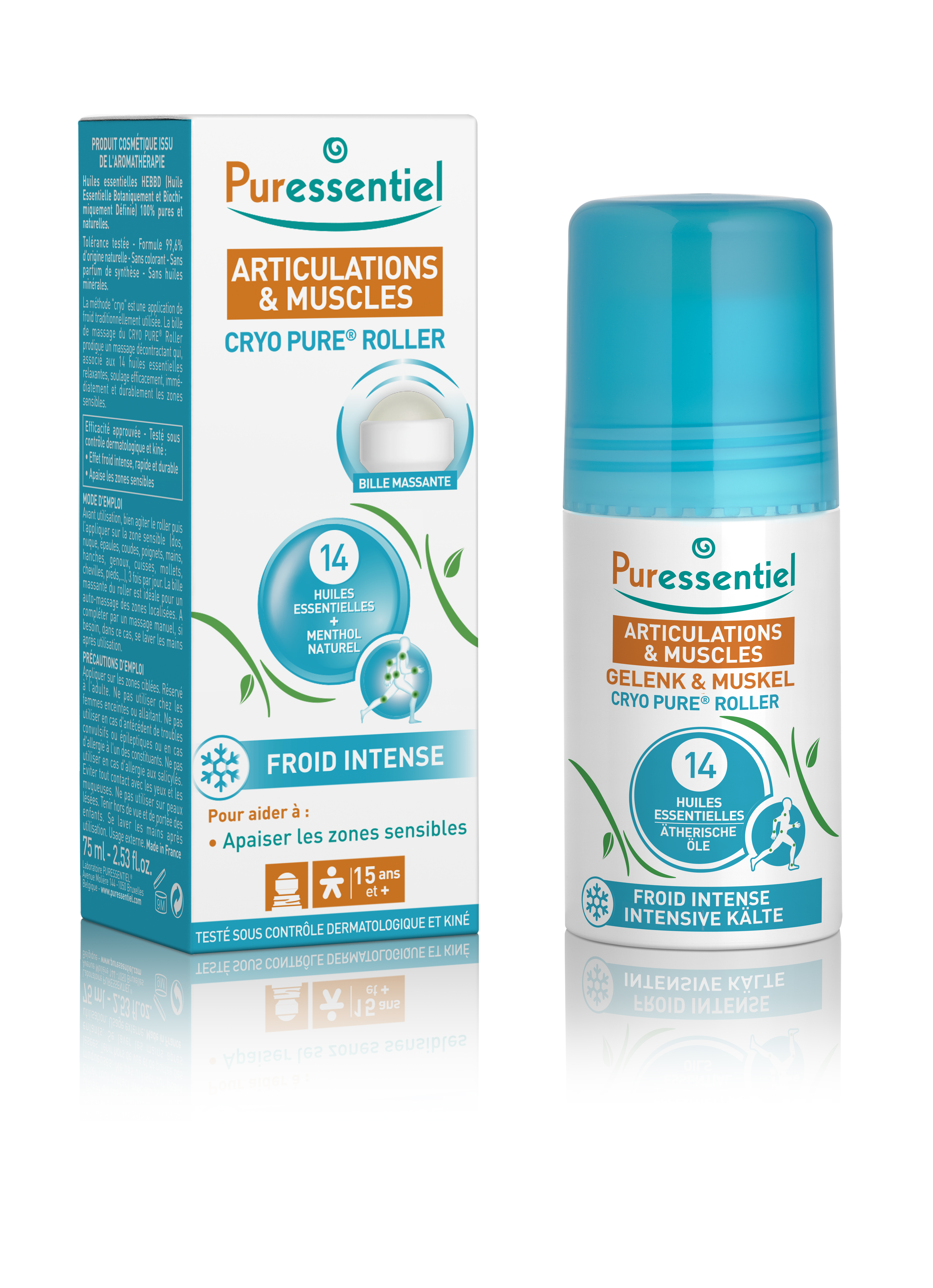 Puressentiel Cryo Pure Roll on Gelenke & Muskel<br>75 ml, Roll-on