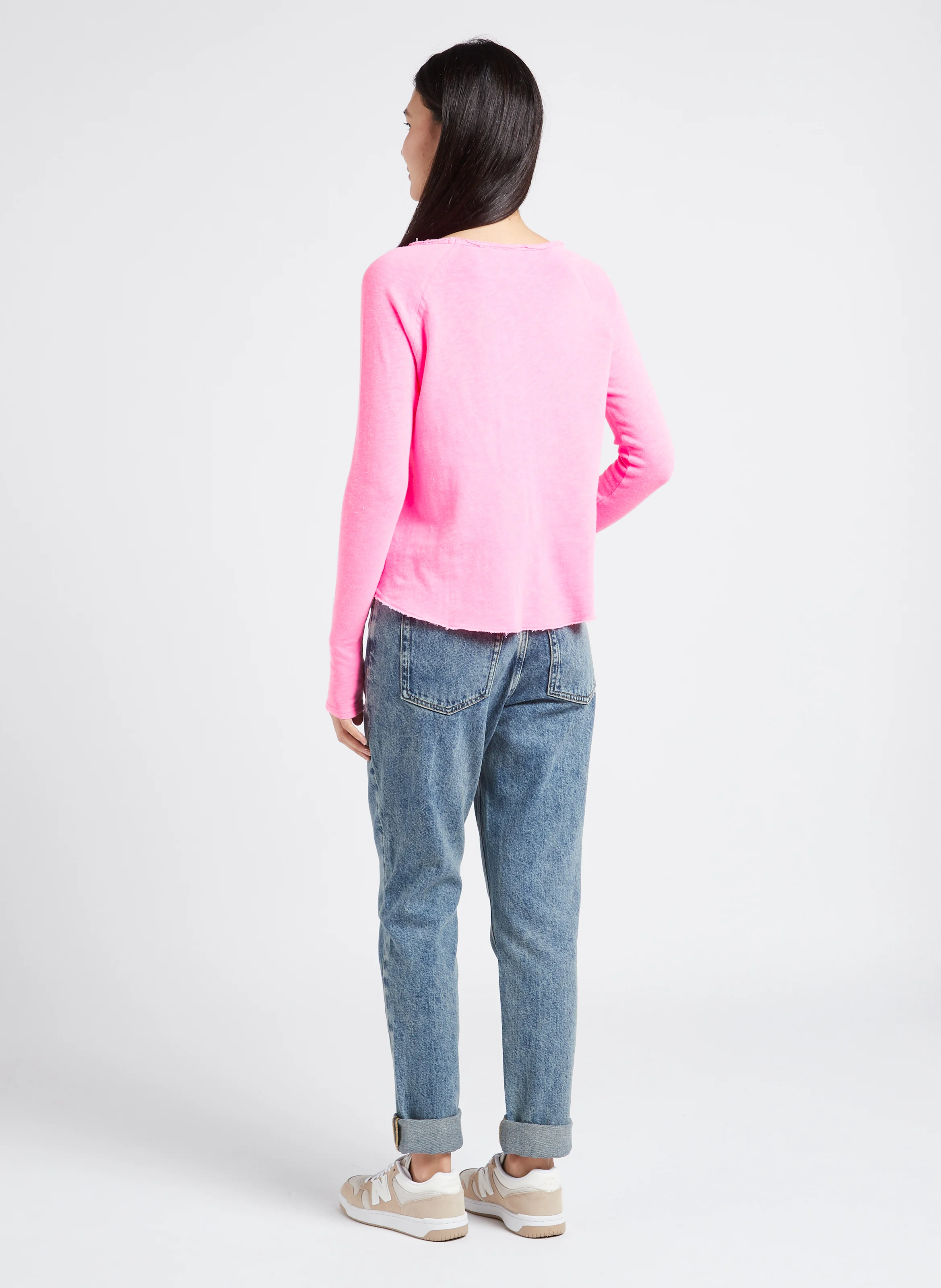 SONOMA - Tee-shirt à col bateau en coton | Rose