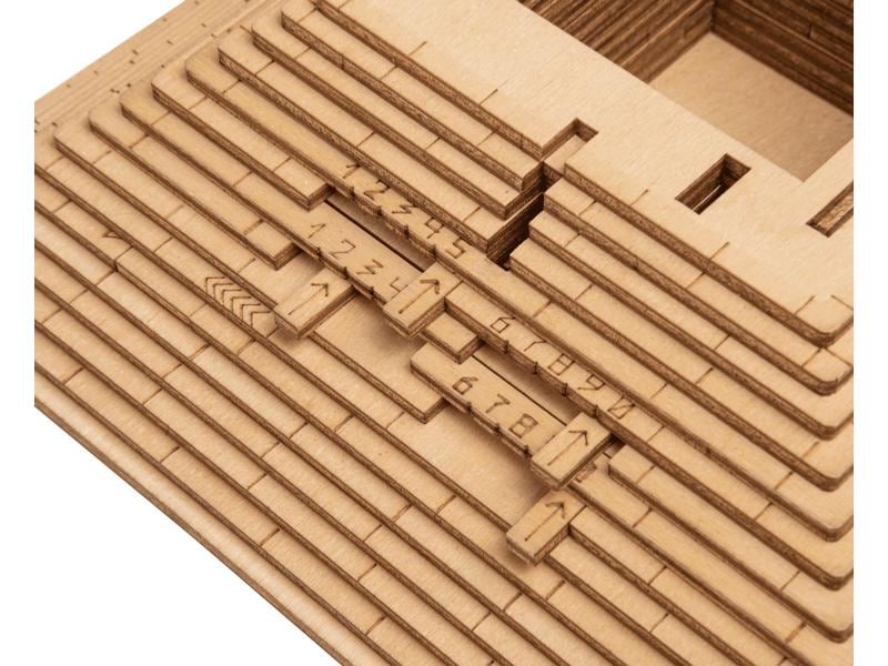 Escape Welt Rätselspiel Quest Pyramide Ein spannendes Escape-Spiel als kompakte Puzzle-Box aus Holz