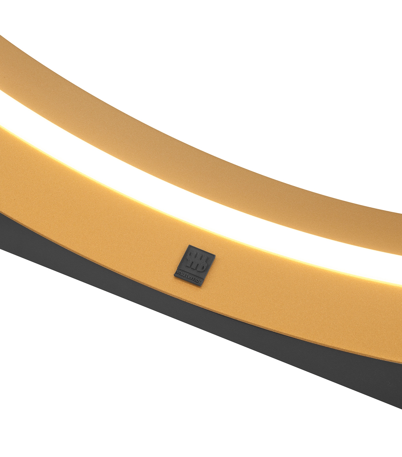 Musterring LED Stehlampe MR LOOP schwarz-goldfarbig
