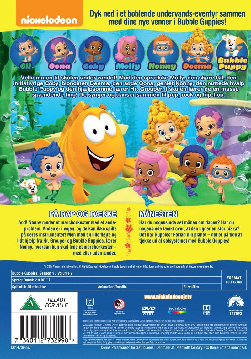 Bubble Guppies - Sæson 1 - Vol. 9 - DVD