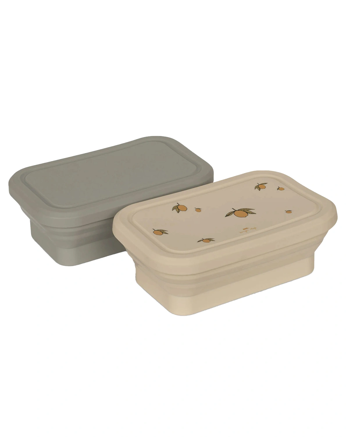 Silikon-Lunchbox LEMON/TOPANGA BEACH faltbar 2er Set