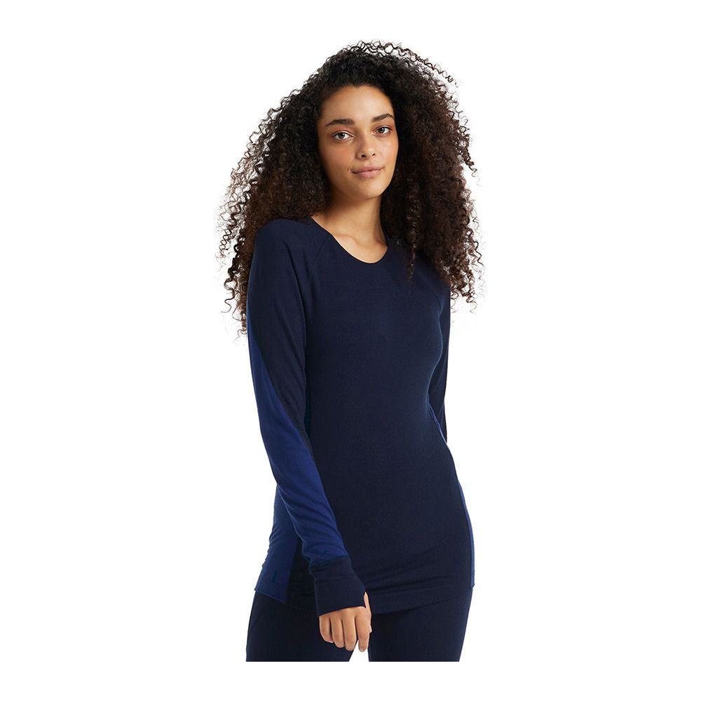 Icebreaker 260 ZONE MERINO - Sous-couche Femme midnight navy/royal