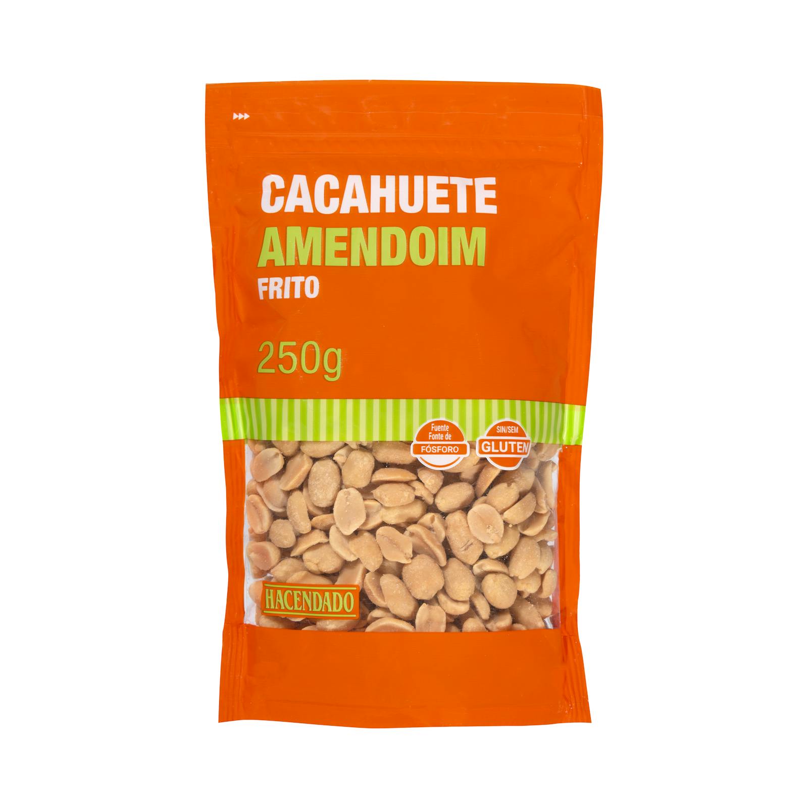 Cacahuètes frites salées Hacendado pelées