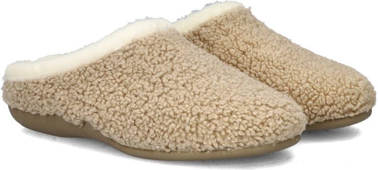 Nelson Home teddy pantoffels beige