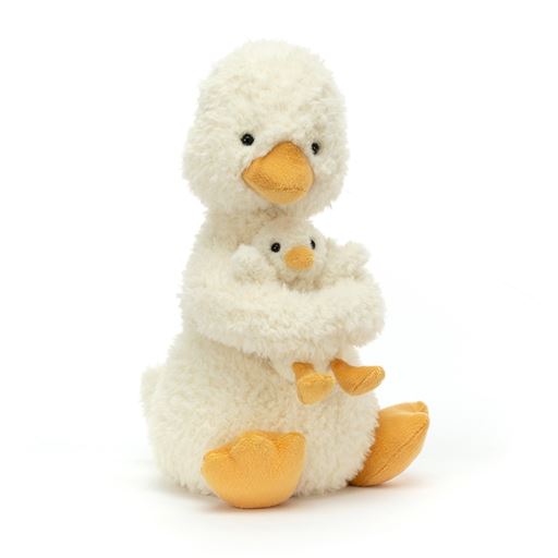 JELLYCAT Huddles And, Hvid/Gul