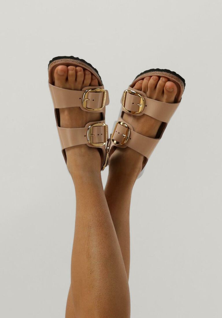 BIRKENSTOCK lichtroze birkenstock slippers milano big buckle dames