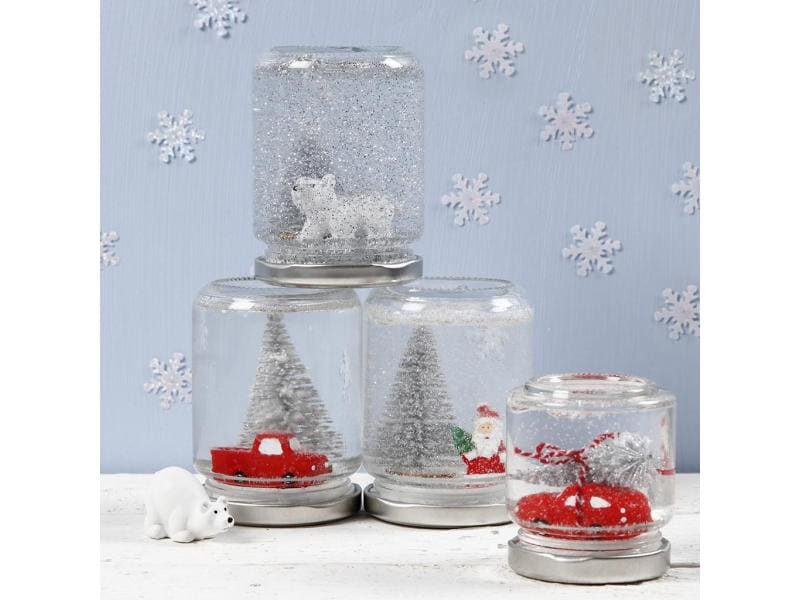 Creativ Company Glas mit Deckel 100 ml 12 Stück Klarglas