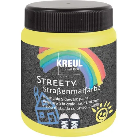 KREUL Streety Straßenmalfarbe in Gummientengelb, 200 ml