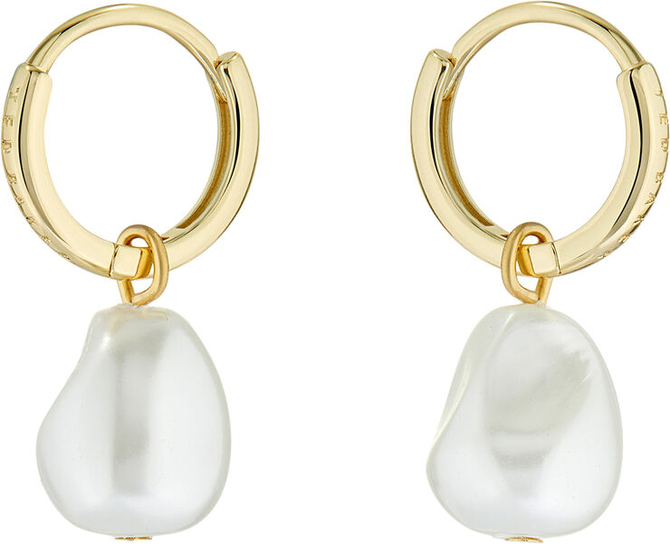 Ted Baker PERIAA Pearly Chain Huggie Earring Gold tone, pearl