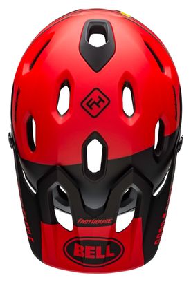 Casque avec Mentonnière Amovible Bell Super DH Mips FastHouse Rouge Noir
