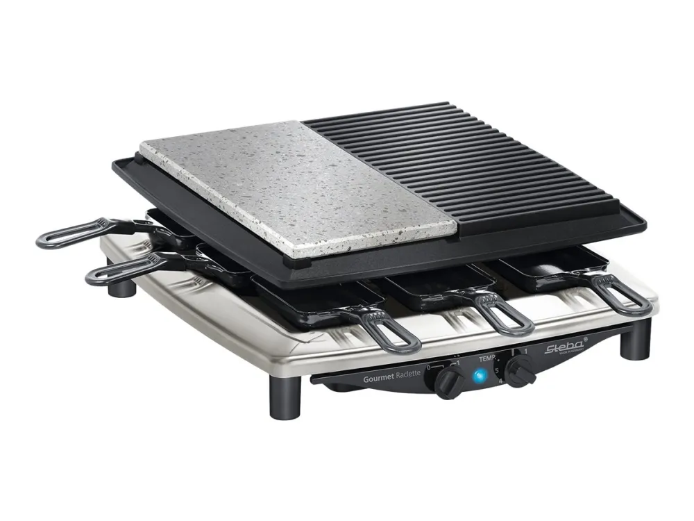 Steba Raclette RC 4 Plus Deluxe Chrome - 1450W