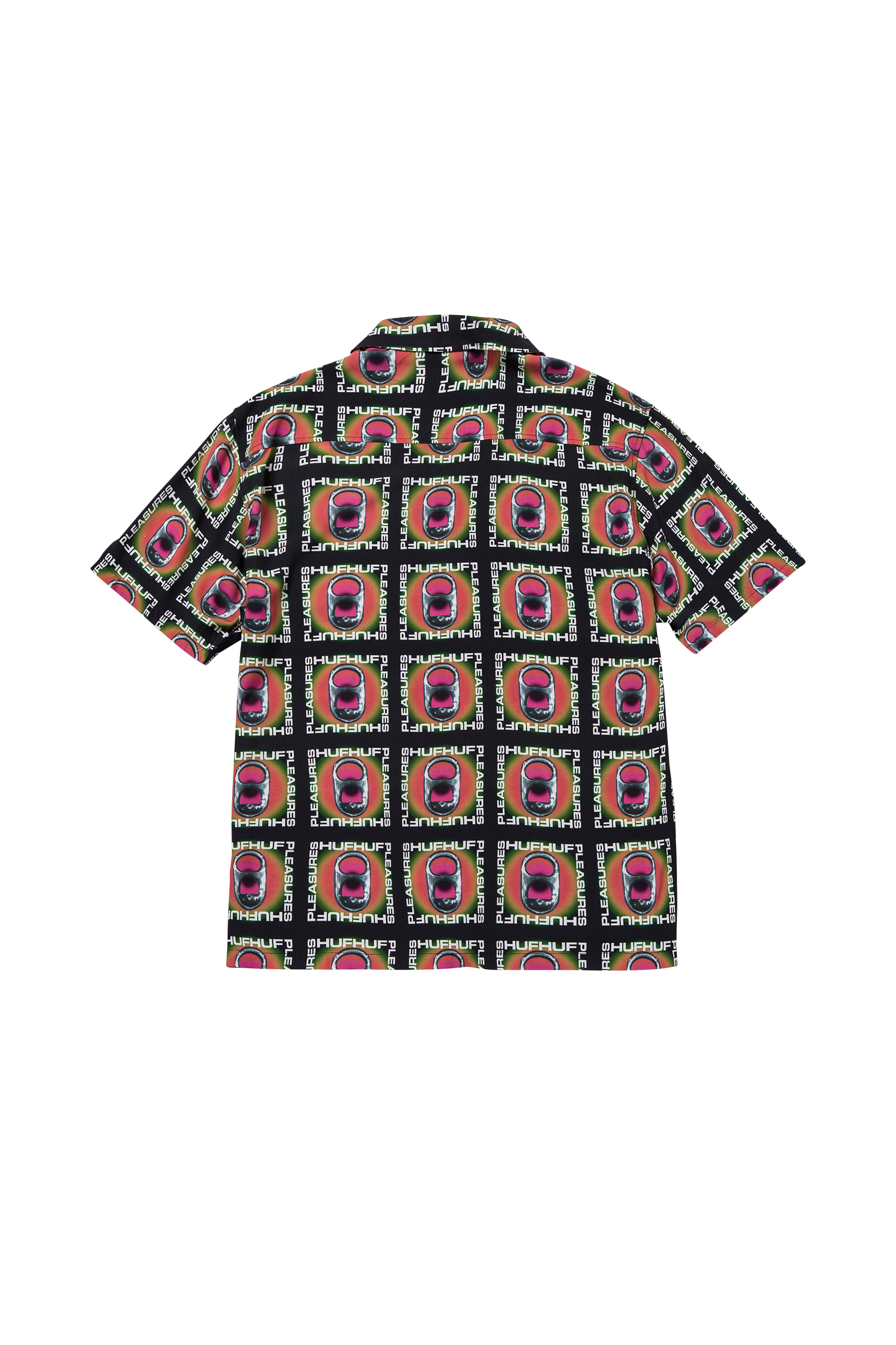 HUF Chemise - HUF x PLEASURES POP TOP RAYON WOVEN Noir