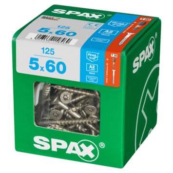 Spax schroef T-Star Plus roestvast 5x60 mm 125 stuks