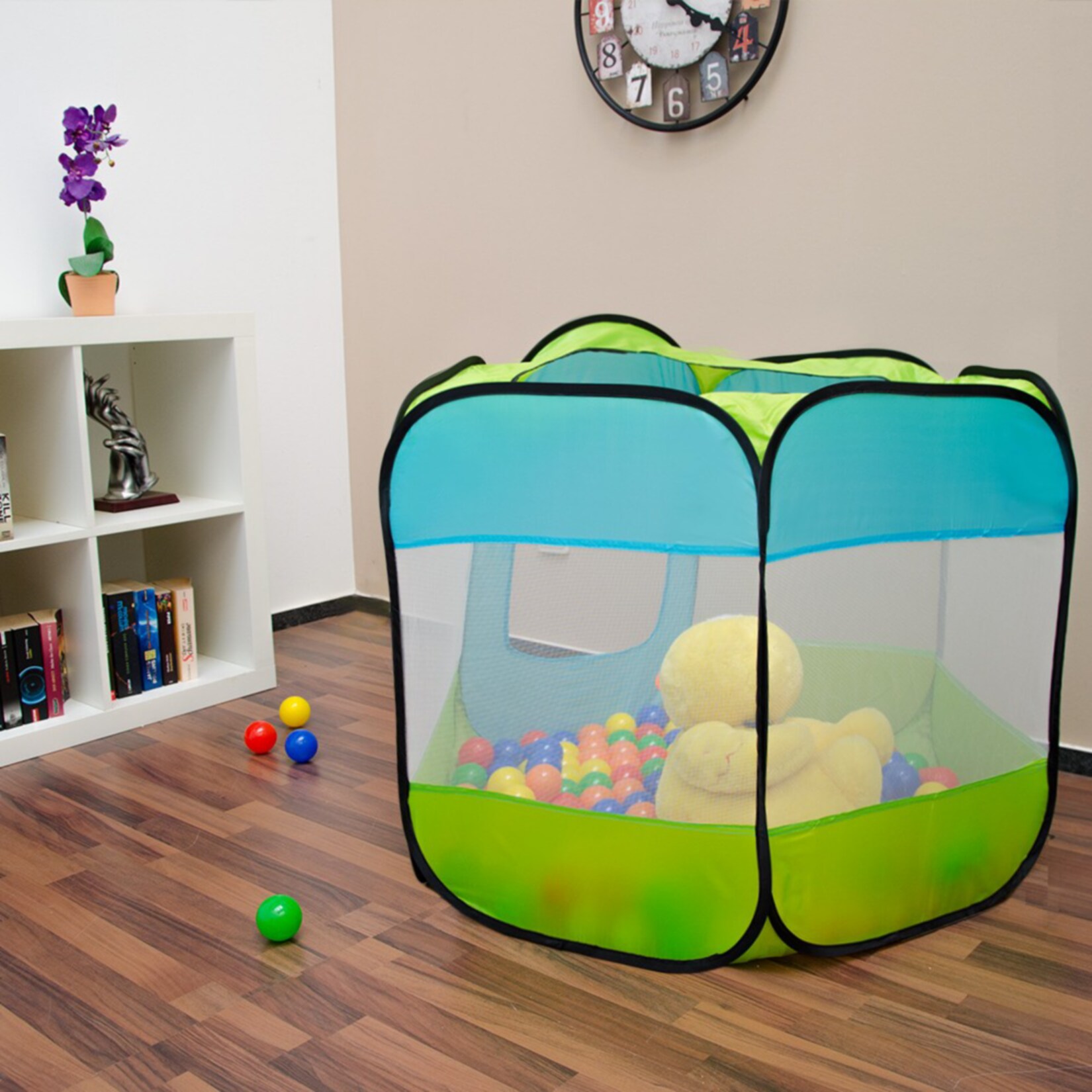 Spielzelt Kinderzelt Pop-Up-Zelt Eliot Bällebad Zelt für Drinnen und Draußen Kinderspielzelt inkl.