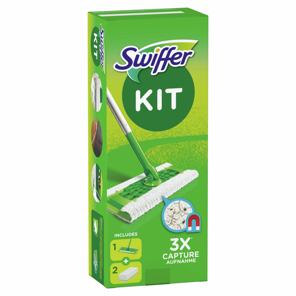 Swiffer Starterskit met 1 Handvat + 2 Droge Doekjes Navullingen1 set