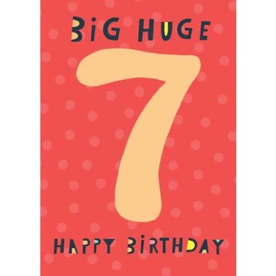 7 Big Huge Happy Birthday Neon