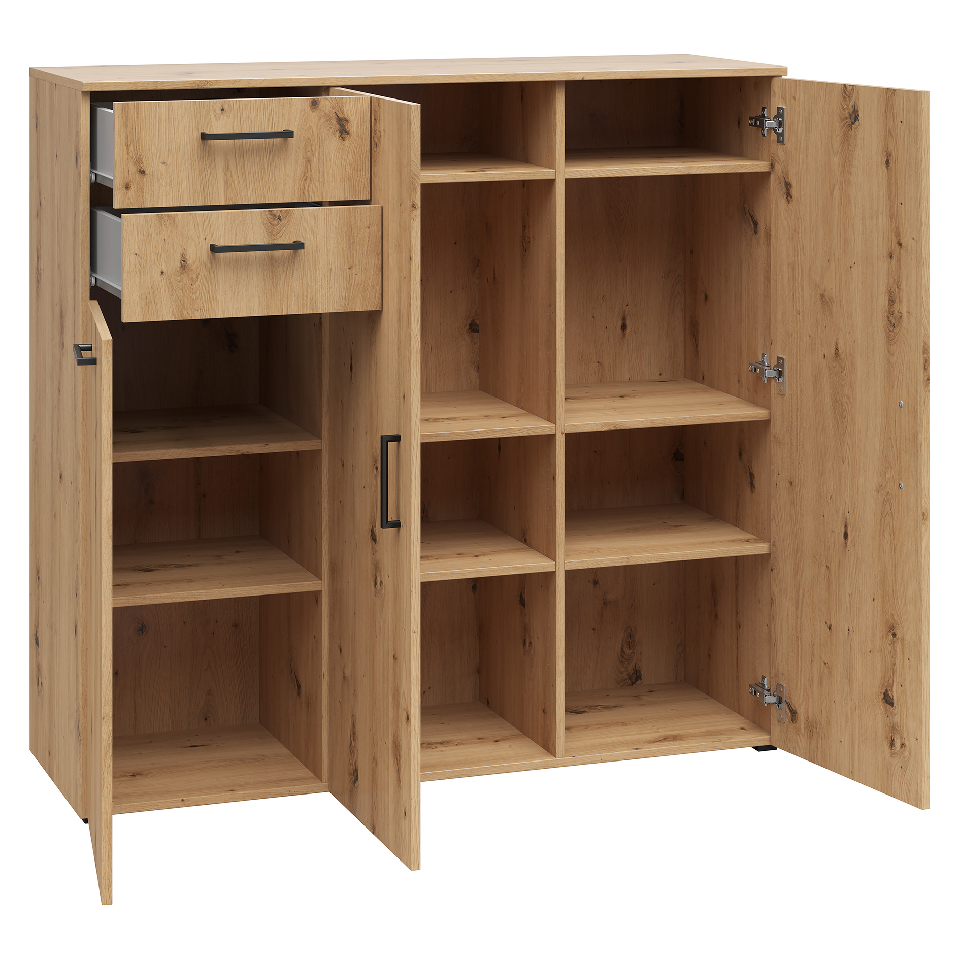 Sideboard - Artisan Eiche - 115 cm hoch