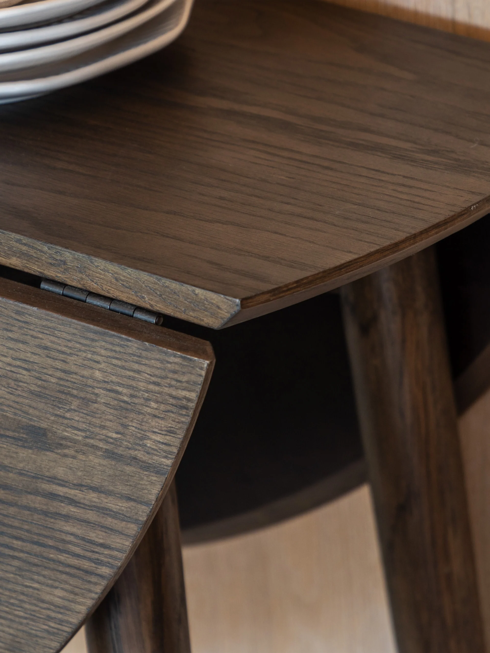 Ronde uitschuifbare eettafel Hatfield