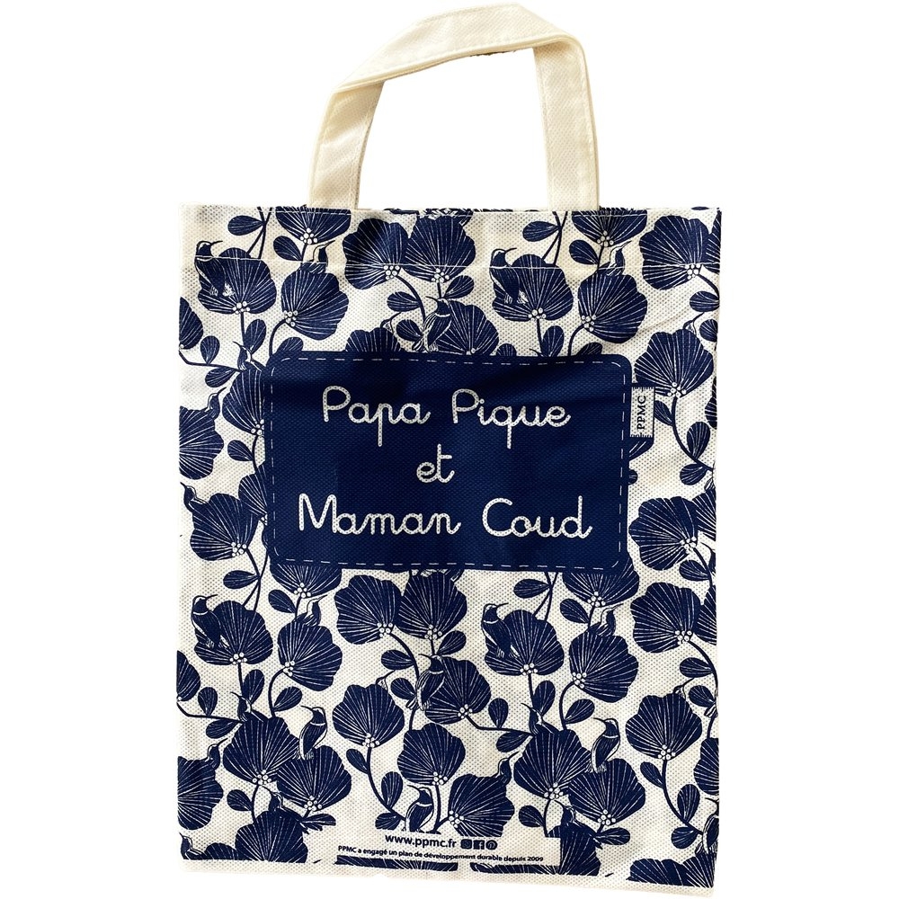 Sac Cadeaux Moyen - 29 X 36 Cm Oiseaux Bleu