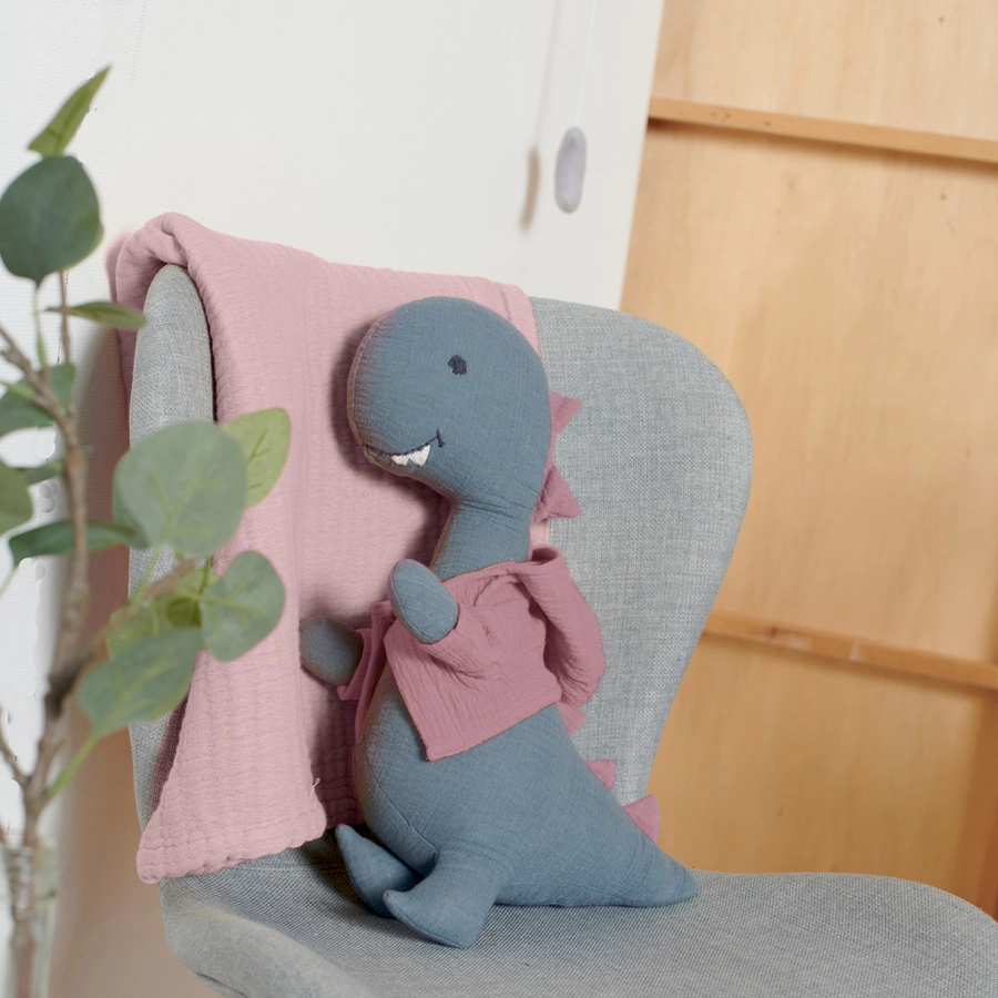 Nordic Coast Company Kuscheltier Musselin Dino Hannah