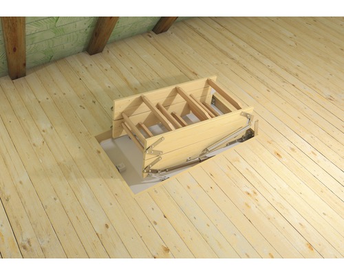 Dolle Mini zoldertrap 95 x 60 cm grenen beuken isolerend