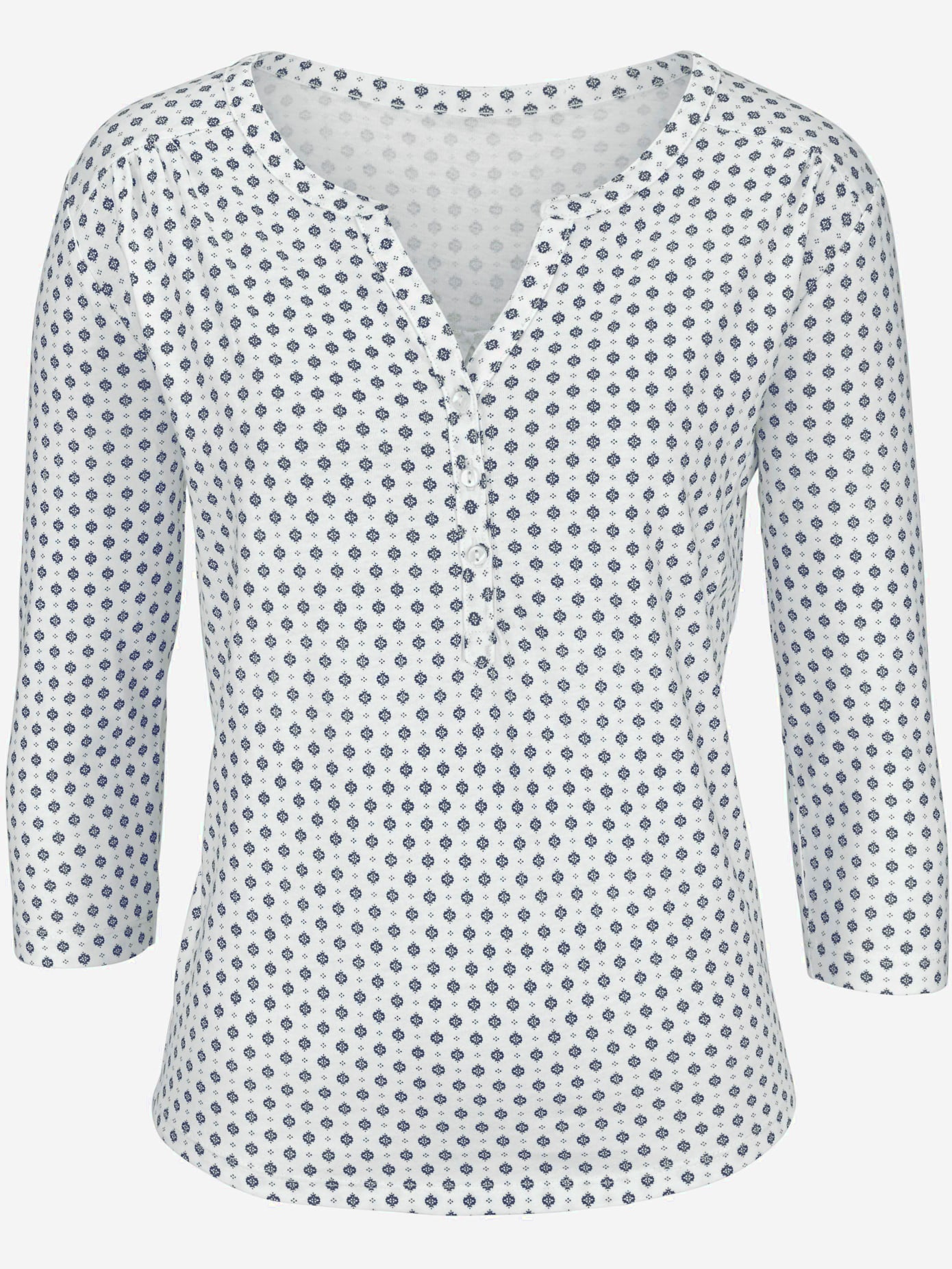 T-shirt à manches 3/4 t-shirt lascana à imprimé tendance