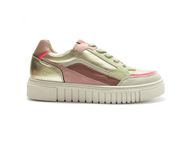AQA Shoes A8522 velv.unbleachd/gaucho fl.fuxia