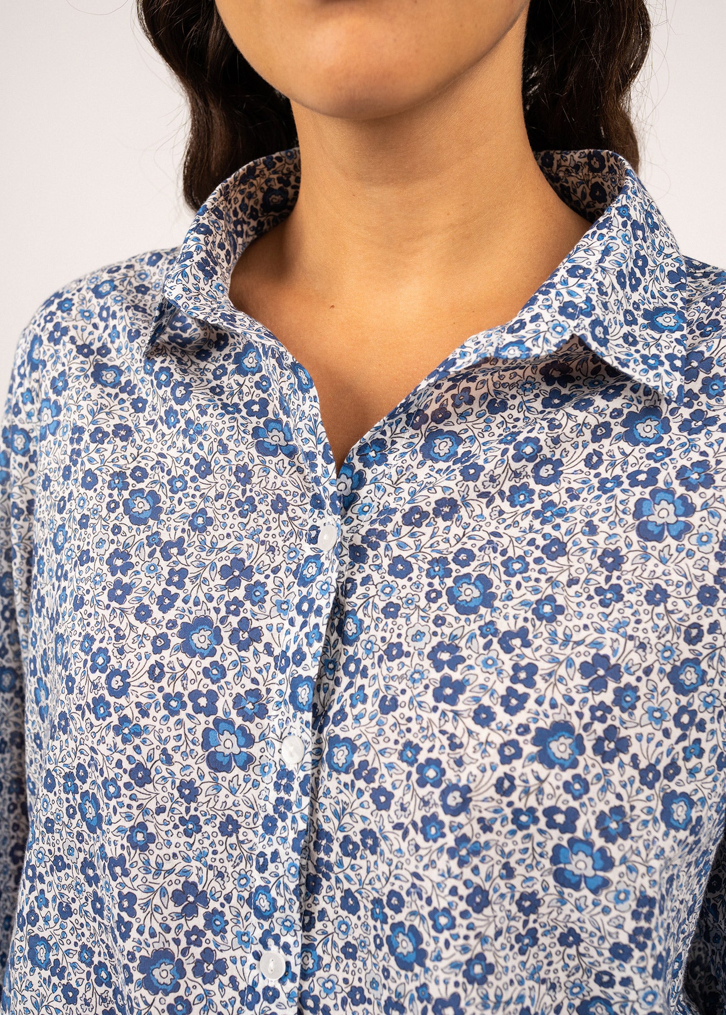 Chemise à motifs floraux Maria