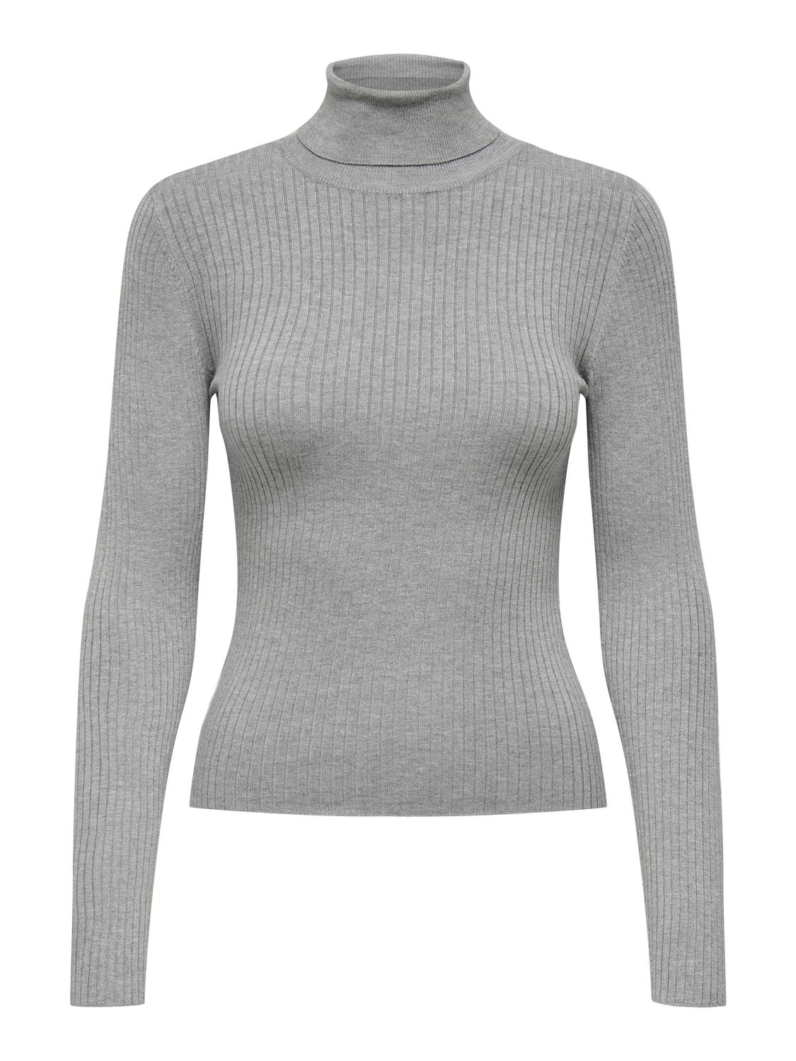 JDYPLUM Strickpullover Light Grey Melange