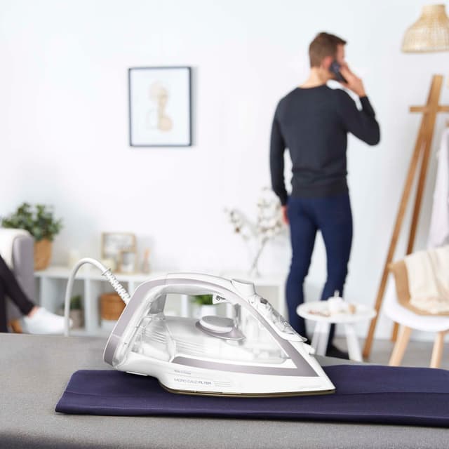 Tefal Puregliss strygejern FV8043E0 (sølv/hvid)