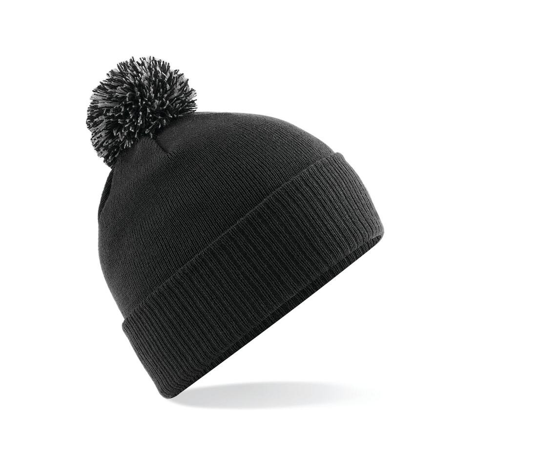 Beechfield BF450 - Bonnet Tendance avec Pompom Bicolore