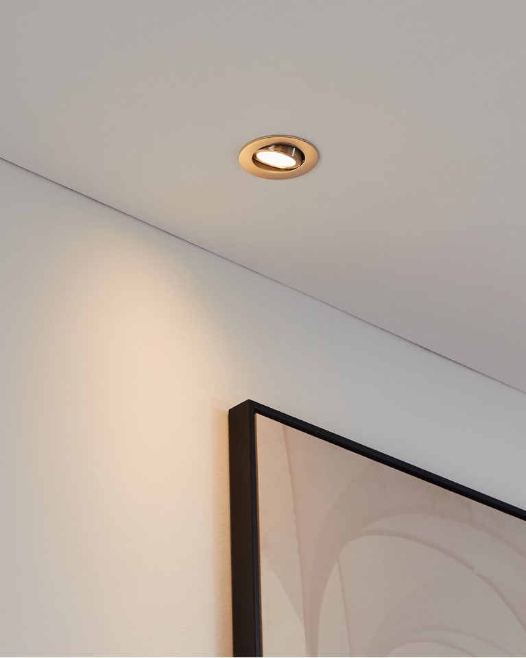 EGLO - Saliceto-Z indbygning børstet stål Ø8,8 - RGB + TW - Zigbee, Bluetooth