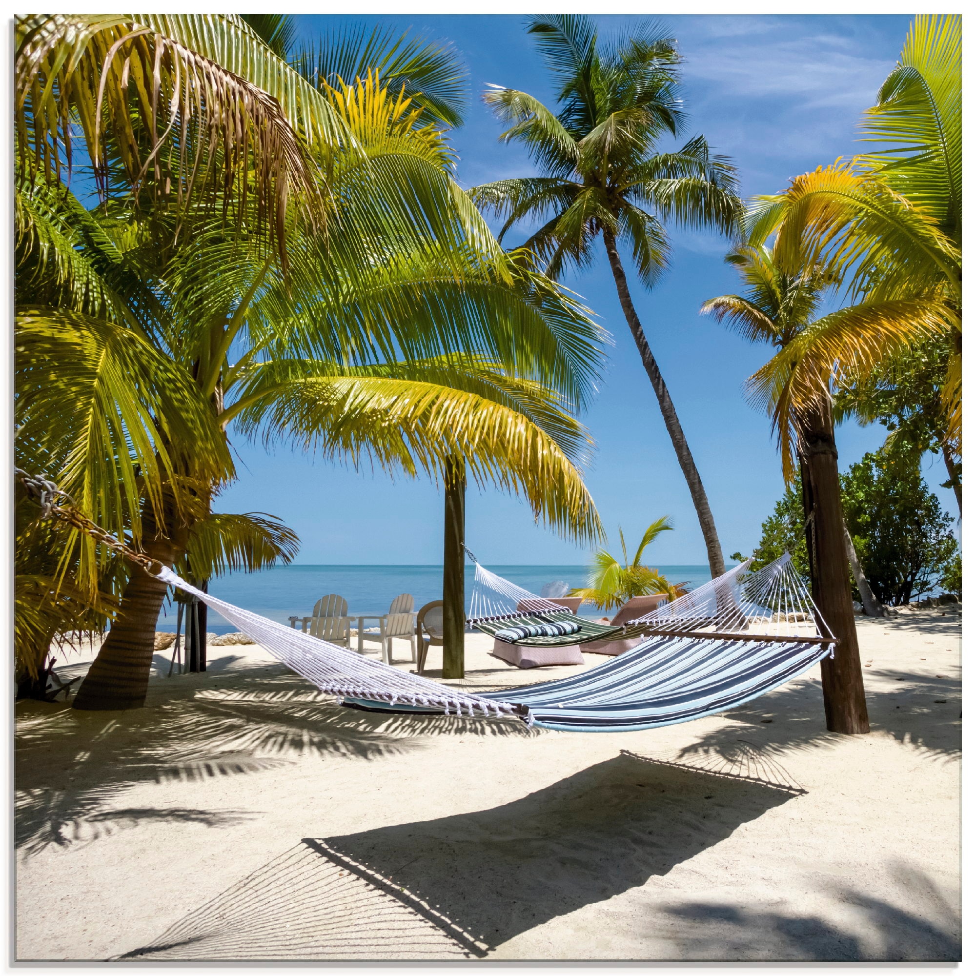 Artland Glasbild »Florida Keys Strandleben« Strand 1 Stk. tlg. in verschiedenen Grössen
