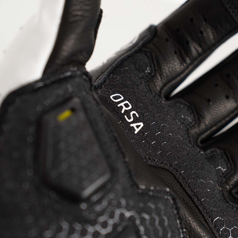 knox - Gants Orsa MK3 Cuir Noir / Blanc