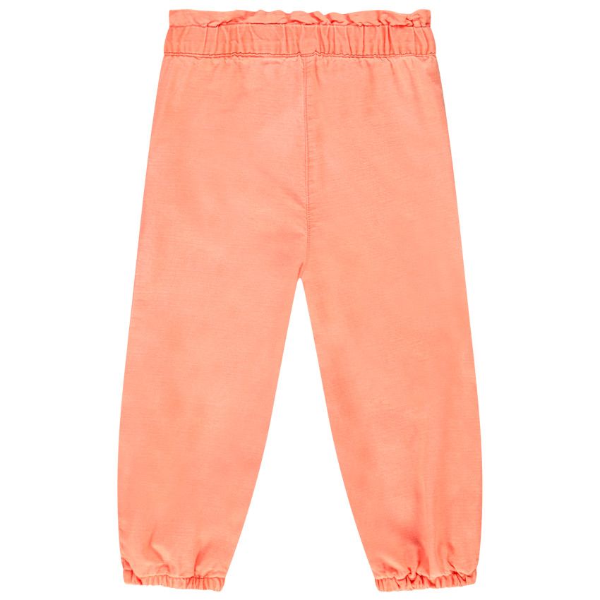 Pantalon en coton et viscose à taille élastiquée pour bébé fille - Rouge