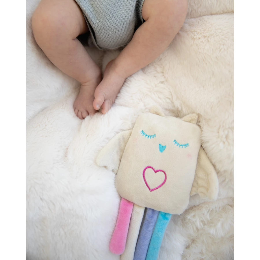 Lulla doll by RoRo Einschlafpuppe Lulla Eule creme, blau , rosa, lila
