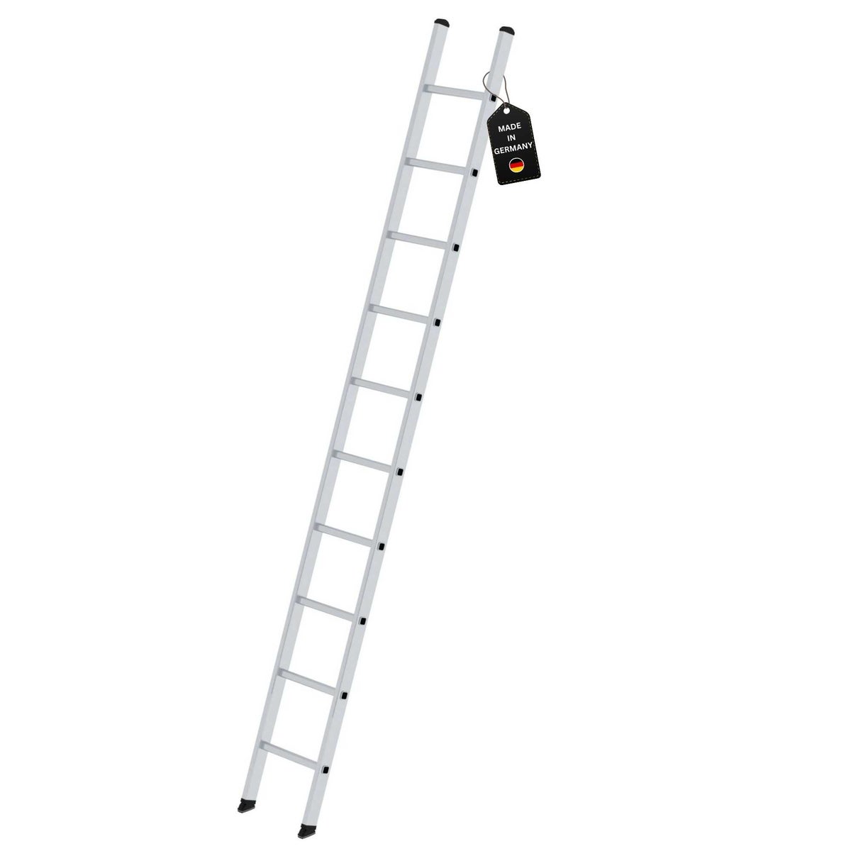 PROREGAL sportschuifladder 350 mm breed zonder dwarsbalk, 10 sporten