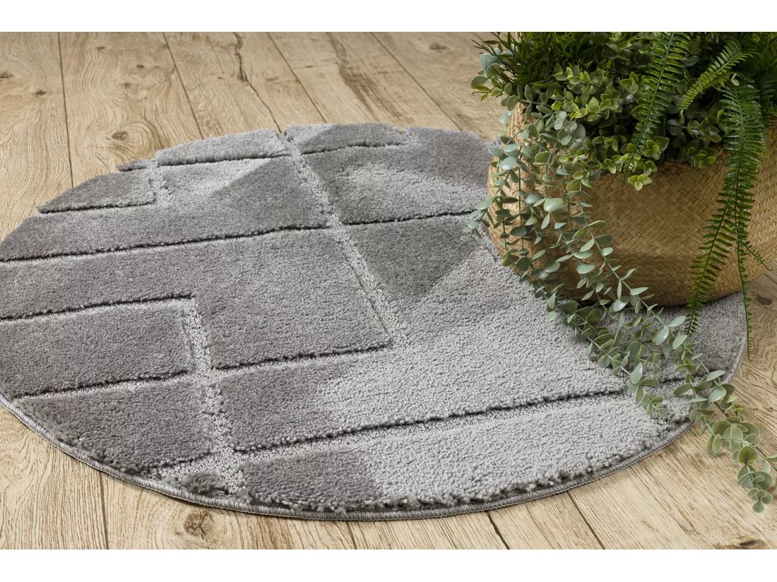 Tapis de salle de bain SUPREME cercle LINES, lignes, antidérapant, do cercle 100 cm
