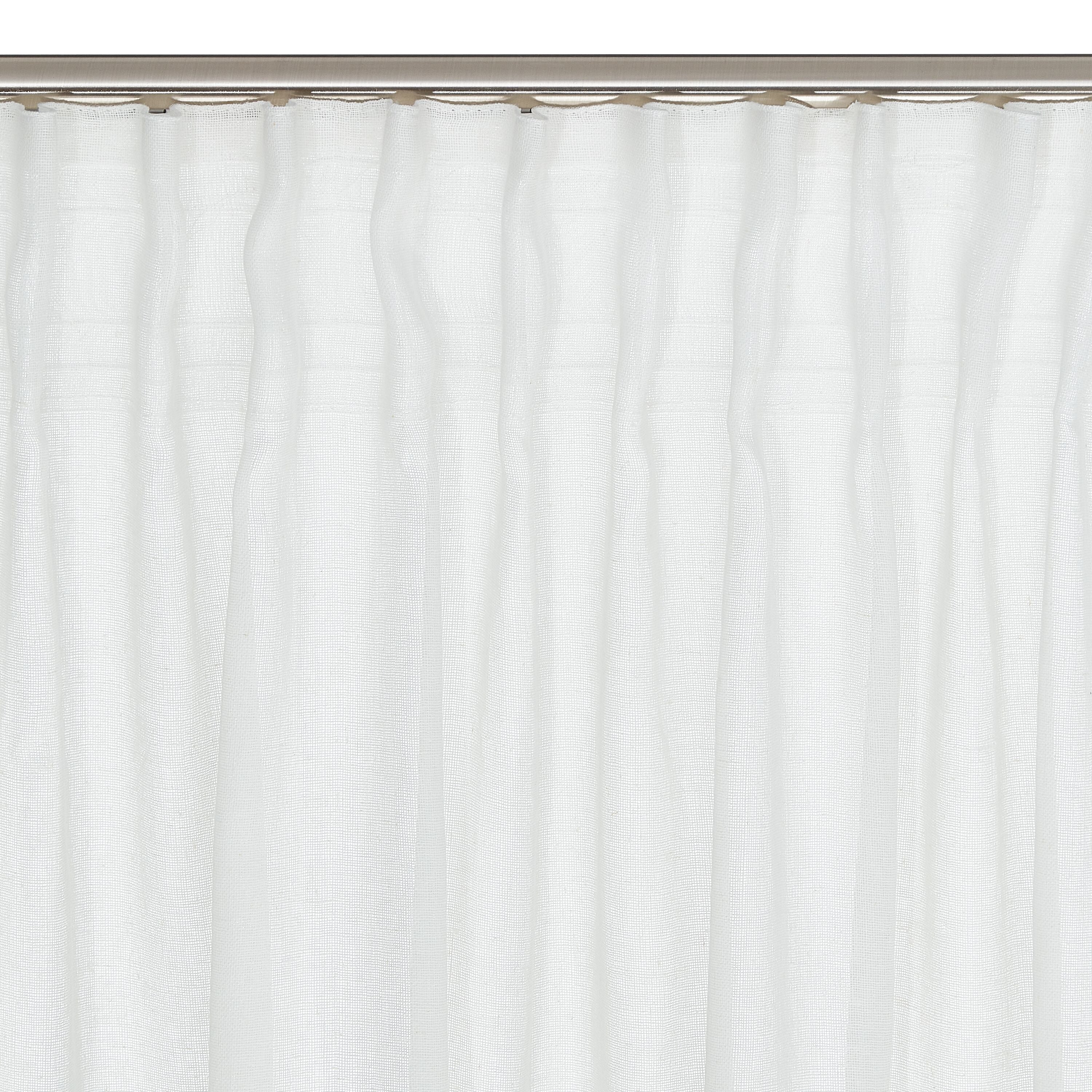 RAMONA Fertigvorhang Tag - Weiss / B: 130.0 cm x H: 270.0 cm
