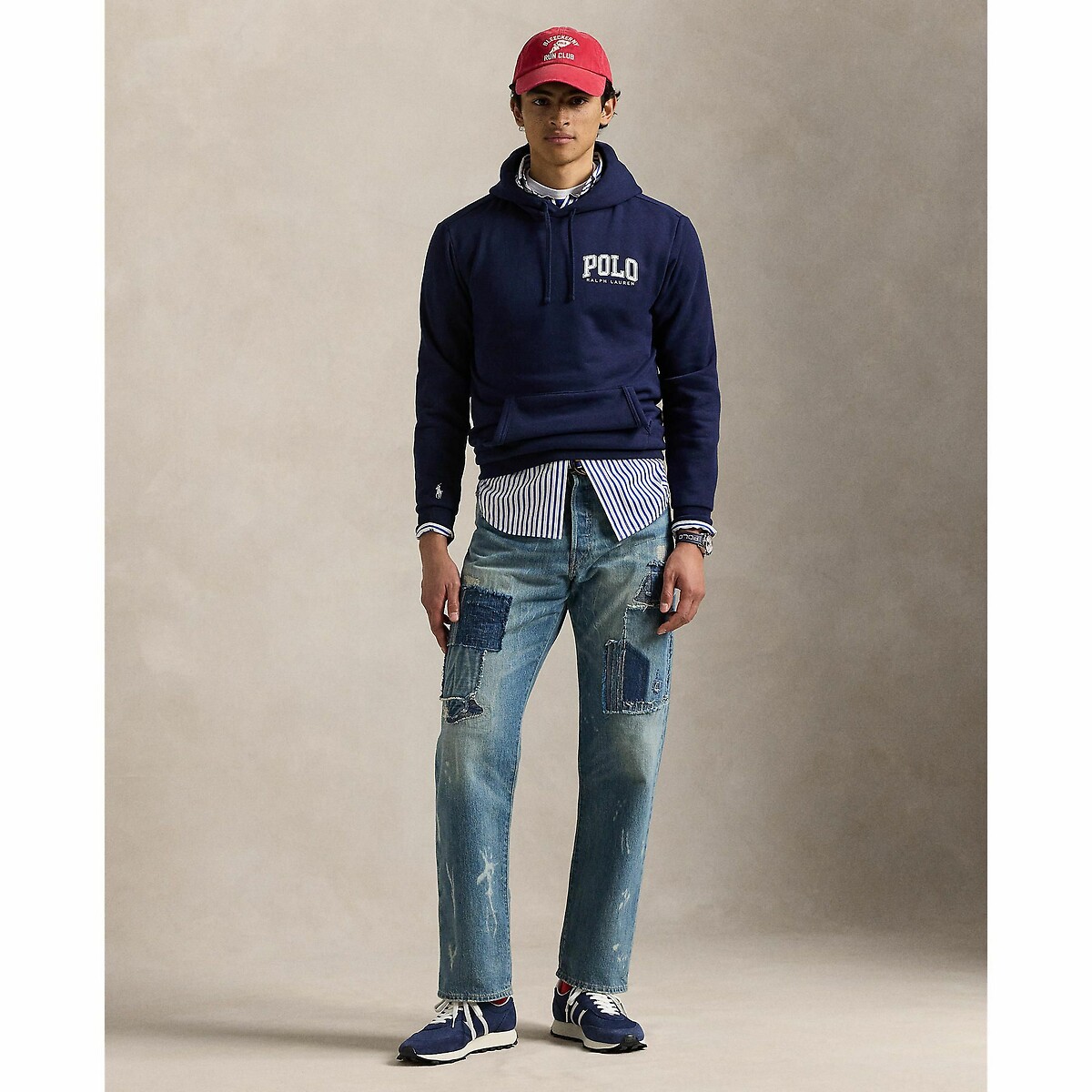 POLO RALPH LAUREN<br>Moletom com capuz de lã