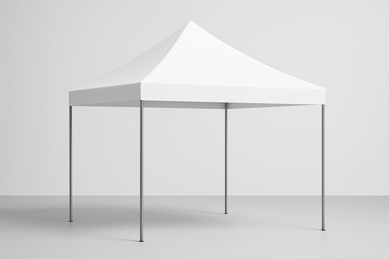 Pavillon Zelt Quadratisch 300x300cm Polyester Weiß