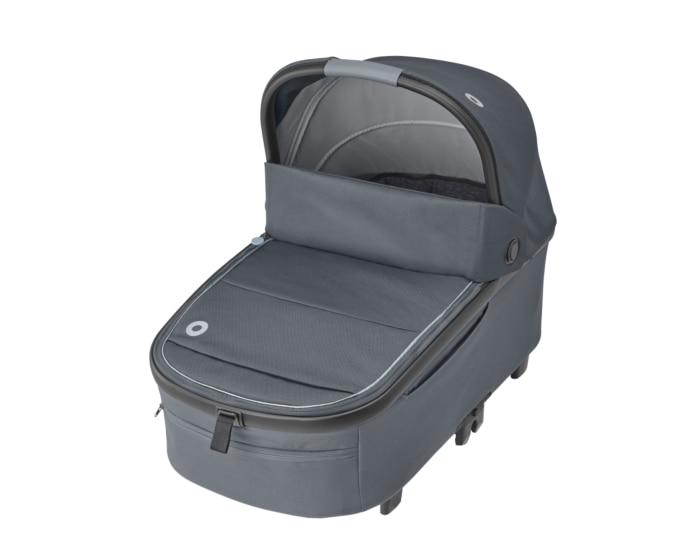 Oria XXL 0 - 9 M   0 - 9 kg    Relaxfunktion in Liegeposition |    Mit Regenschutz und Sonnenverdeck |    Nap-Keeper für ungestörten Schlaf |    Riesige Babywanne |