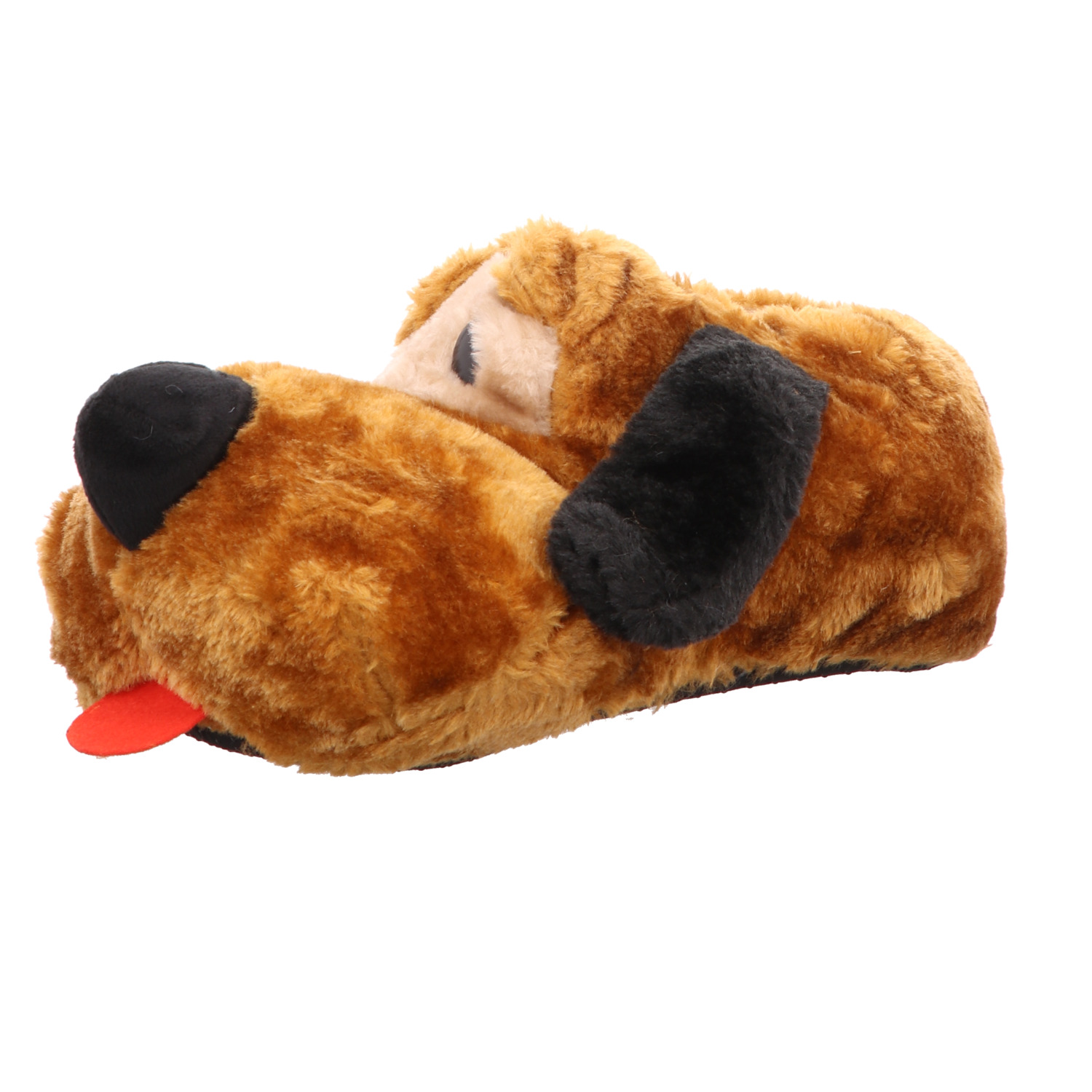 Home Comfort Damen-Fun-Hausschuh Hund Braun