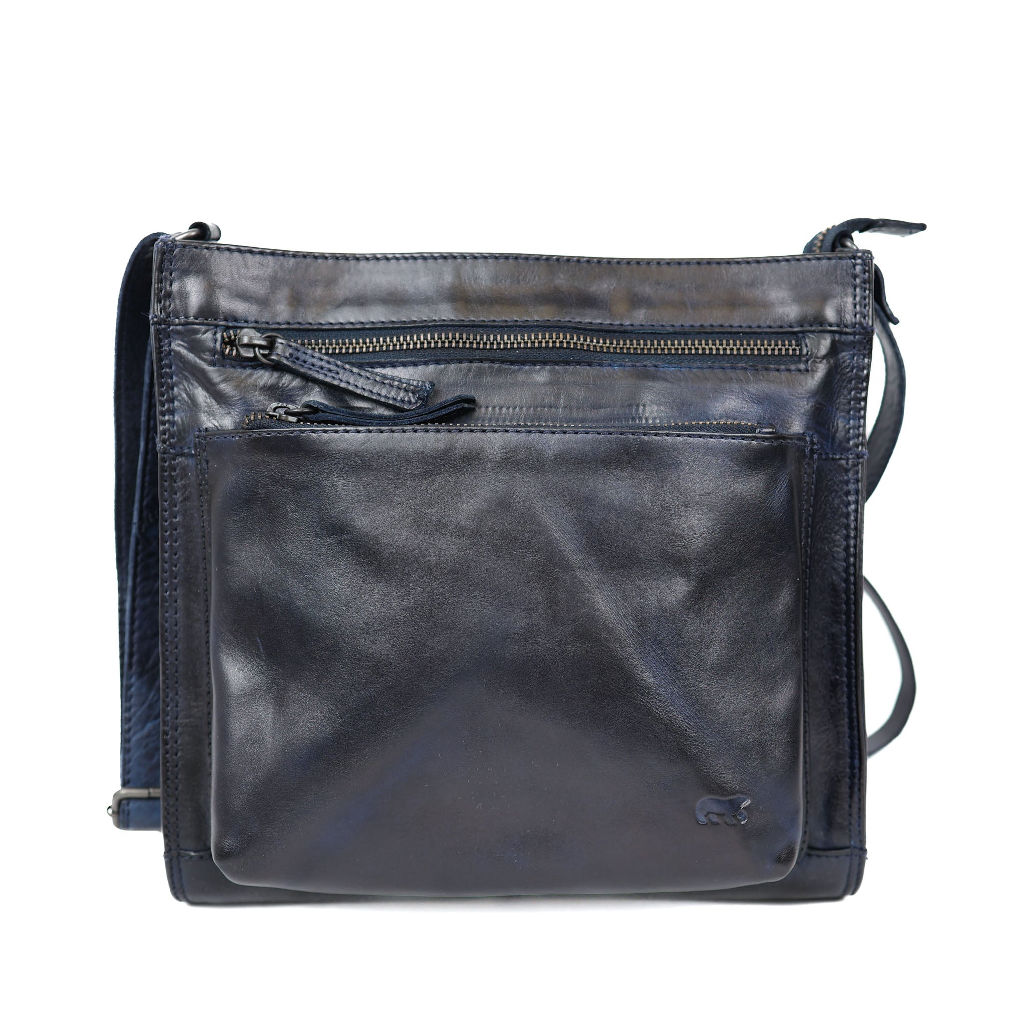 Ruime schoudertas 'Marisa' blauw Blauw