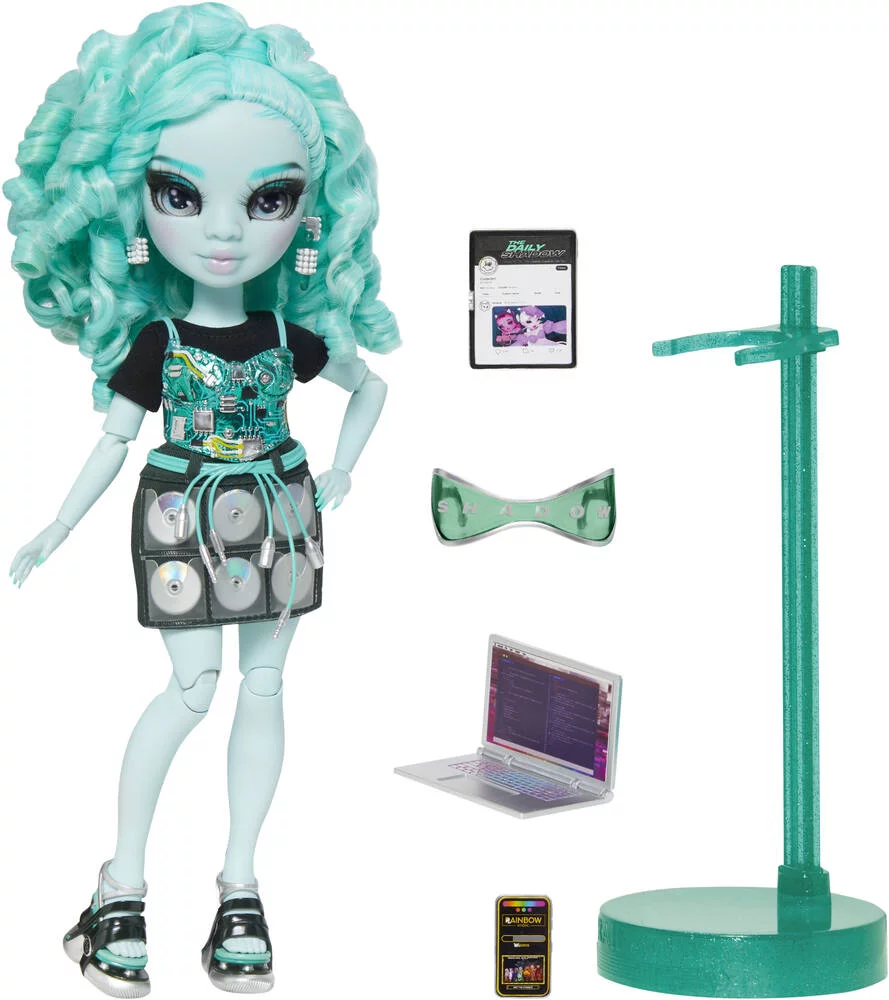 SHADOW HIGH  - POUPEE MANNEQUIN 27 CM BERRIE SKIES VERT AVEC COMPAGNON ET ACCESSOIRES